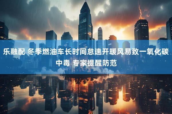 乐融配 冬季燃油车长时间怠速开暖风易致一氧化碳中毒 专家提醒防范